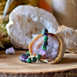 Rubin – Zoisit Edelsteinarmband