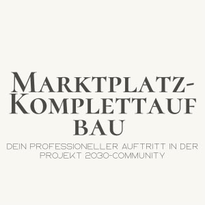 Projekt 2030 Marktplatz-Komplettaufbau – dein professioneller Auftritt in der Community